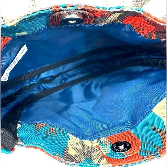 Kavu Phoenix Feather Slingshot Bag Crossbody Rope Straps Colorful Purse Boho NWT - Picture 4 of 11